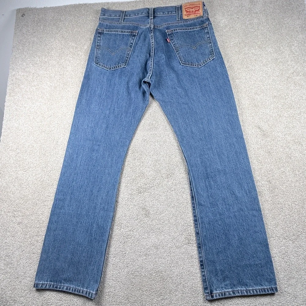Levi's 517 Bootcut Jeans Mens 34x32 Blue Excellent 100% Cotton Denim 00517-4891